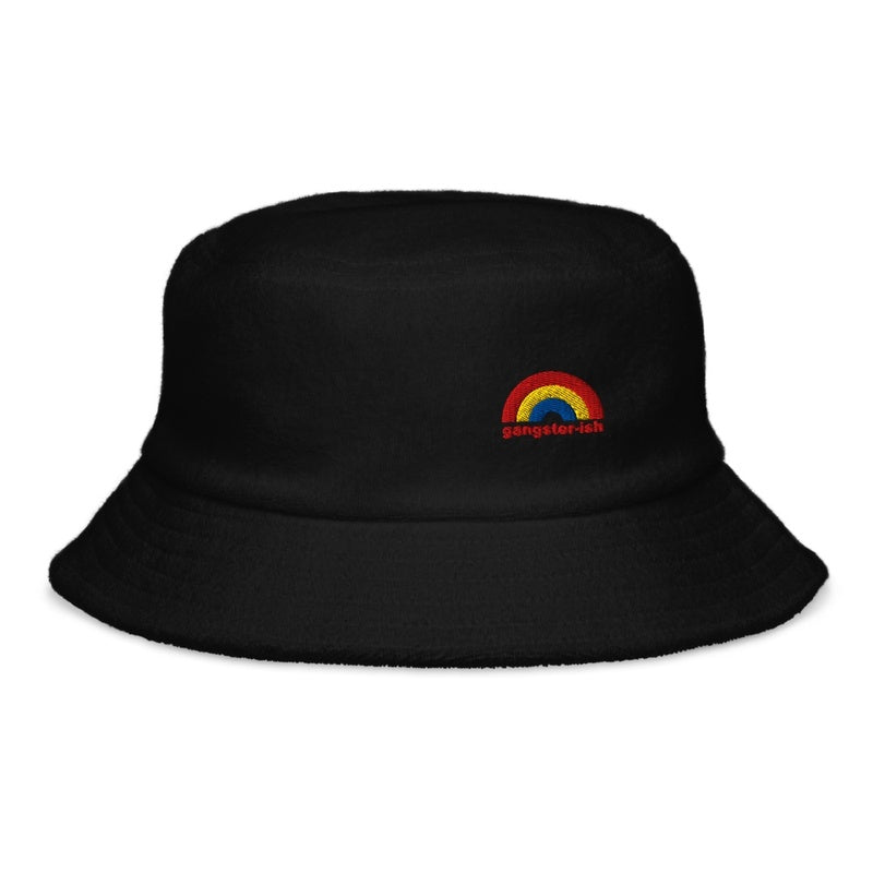 gangster-ish! Black Bucket Hat